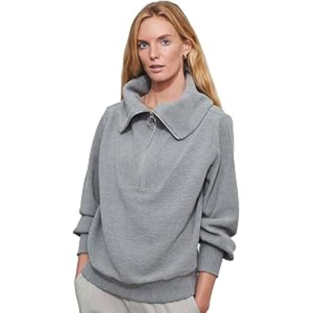 NWT Varley Vine Pullover - Grey Marled
